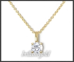 Diamant Collier 585 Gold; 0,28ct, DGI Zertifikat
